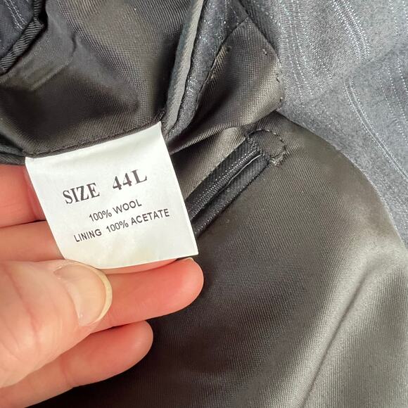 Saks Fifth Avenue Ermenegildo Zegna Trofeo Wool Blazer 44L Navy Pinstripe NWT - Picture 12 of 13